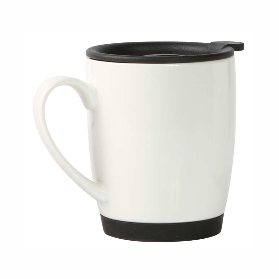 TAZA CON TAPA Y BASE DE RUBBER